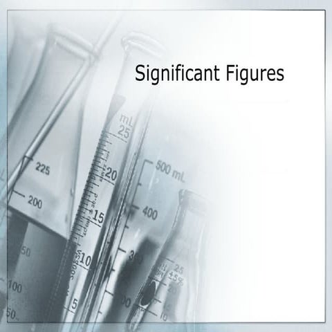 Significant Figures