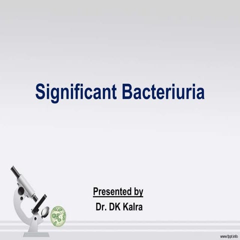 Significant bacteriuria