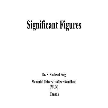 Significant figures