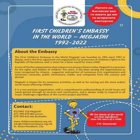 Significant organizational achievements and commitments MEGJASHI