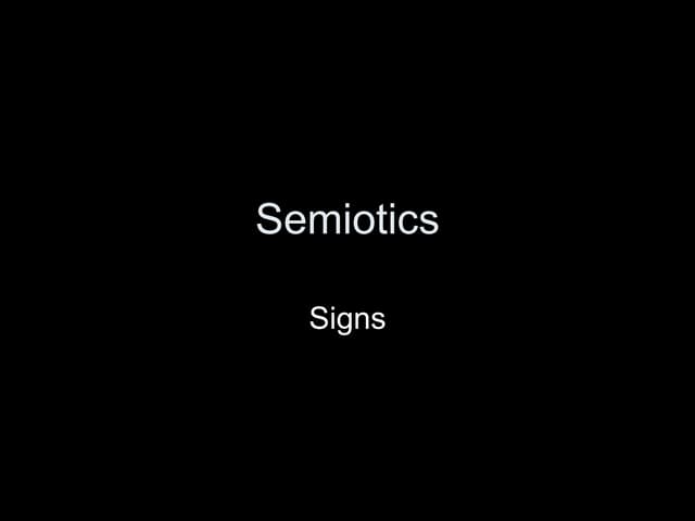 Semiological Terms - AS COMMS | DOC