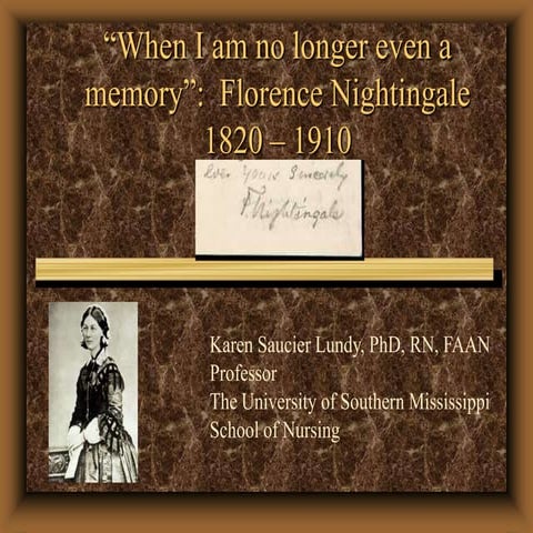 Florence Nightingale Anniversary of Her Death