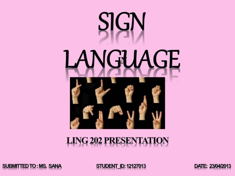 sign-language-ppt