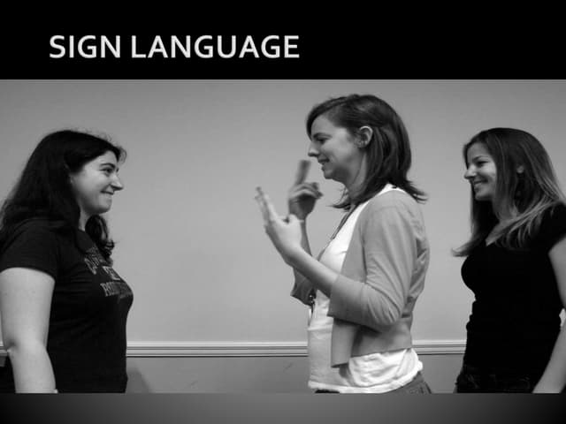 Sign language ppt | PPTX