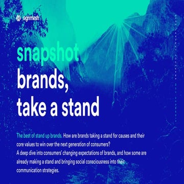 signmesh snapshot - brands, take a stand