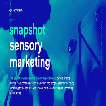 signmesh snapshot - sensory marketing