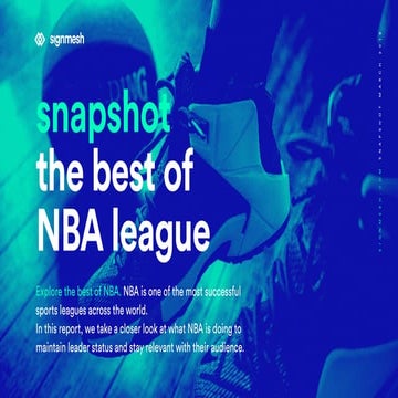 signmesh snapshot - the best of NBA league