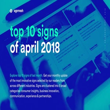 signmesh snapshot - top 10 of April 2018 