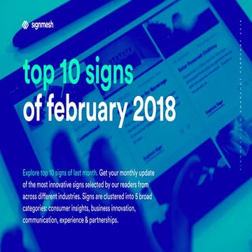 signmesh snapshot - top 10 of February 2018 