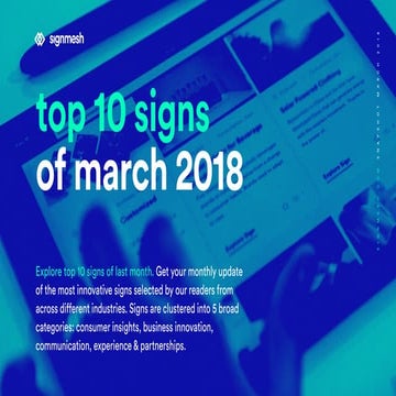 signmesh snapshot - top 10 of March 2018 