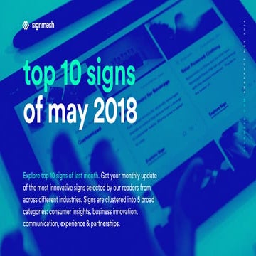 signmesh snapshot - top 10 of May 2018 
