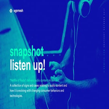 signmesh snapshot - listen up! 