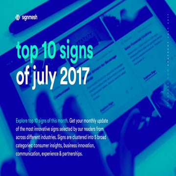 signmesh snapshot - top 10 of July 2017 