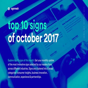 signmesh snapshot - top 10 of October 2017 