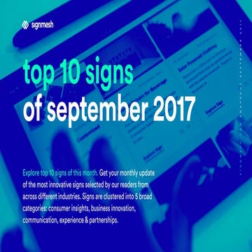 signmesh snapshot - top 10 of September 2017 