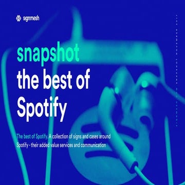signmesh snapshot - the best of Spotify