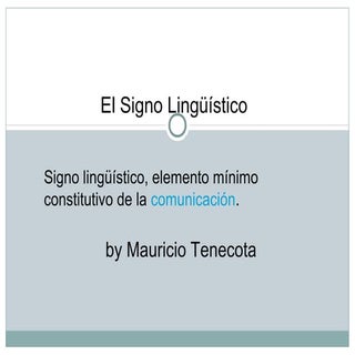 Signo lingustico