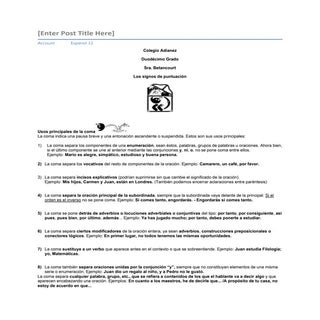 Signos de puntuación