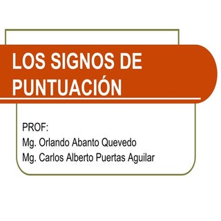Signos de puntuación 1