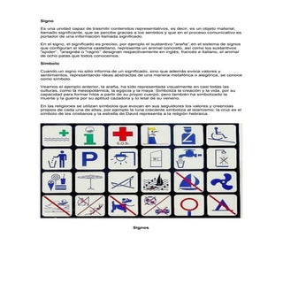Signos y simbolos diferencias ejemplos