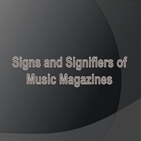 Signs and Signifiers