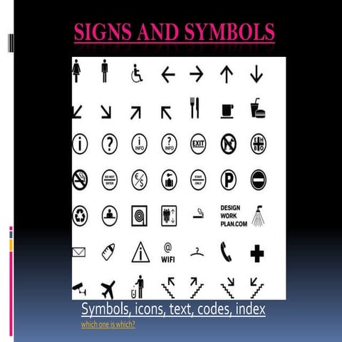 Signs and symbols