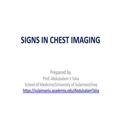 Signs in chest imaging