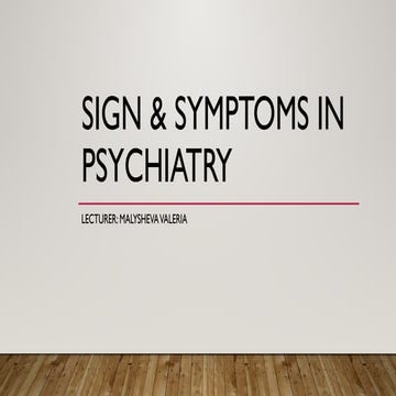 Sign & Symptoms in Psychiatry.pdf. The severity of these side effects is ofte...