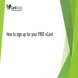 Signup steps