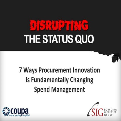 Signyc distrupting-status-quo - Coupa