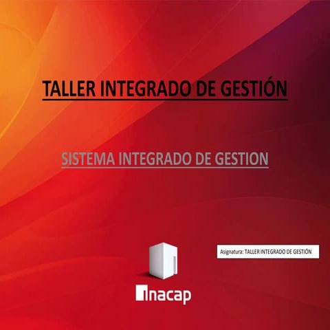 Sistemas integrados de gestión | PPT