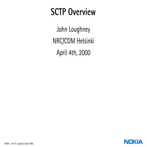SCTP Overview