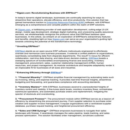 ERPNext | PDF