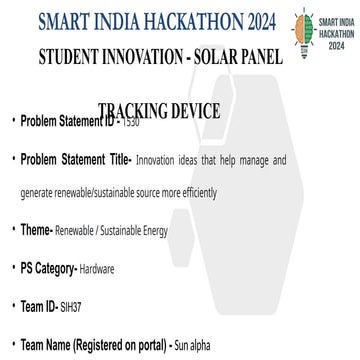 sih37- solar panel tracking device.pptxy