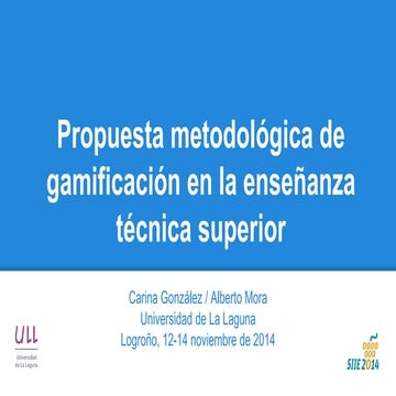 Propuesta metodológica de gamificación en la enseñanza técnica superior