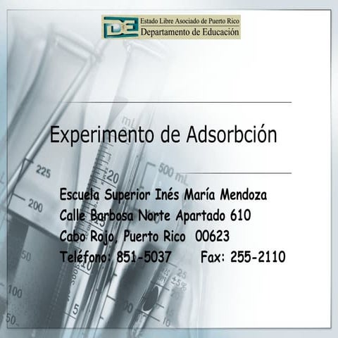 Experimento Adsorbcion