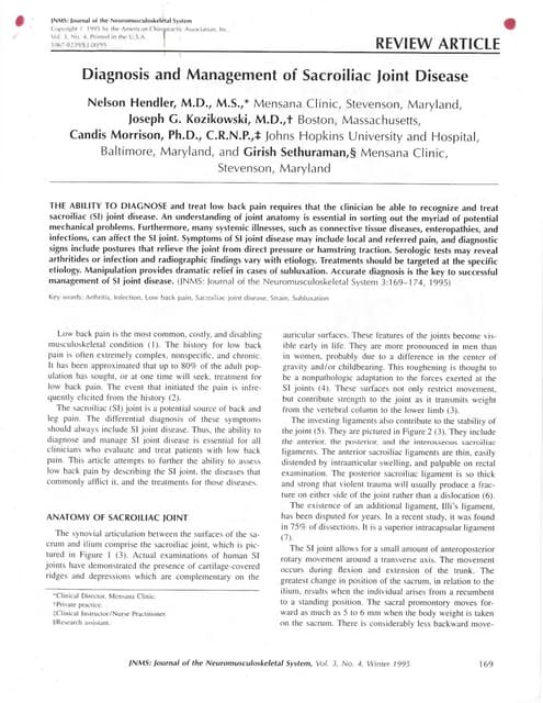 Tips on how to diagnose chronic pain syndromes | PDF