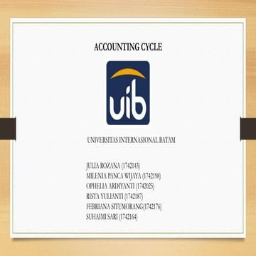 Accounting Cycle | PPTX