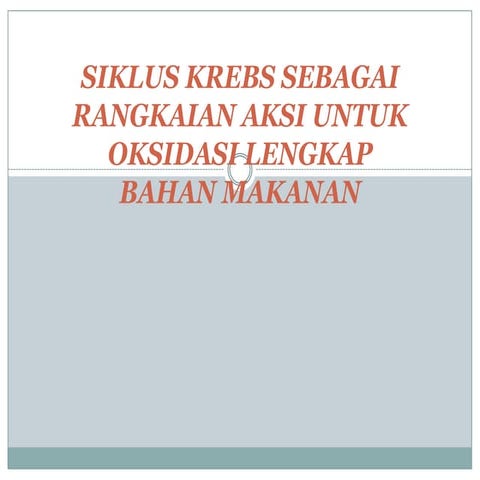 Siklus krebs ppt