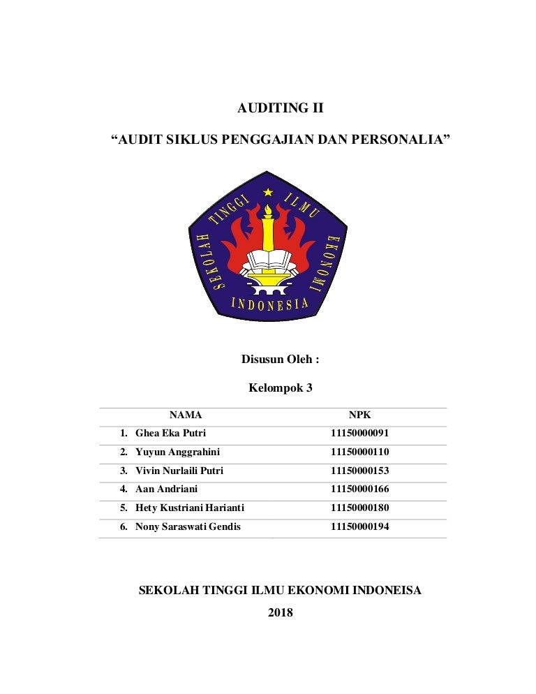 Audit Siklus Penggajian Dan Personalia