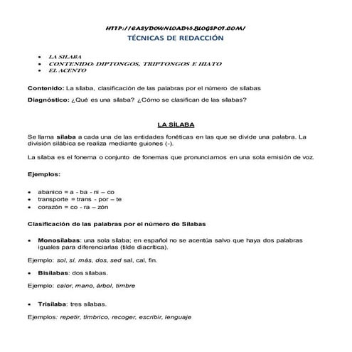 SILABAS, DIPTONGOS, TRIPTONGOS, HIATOS Y ACENTO.