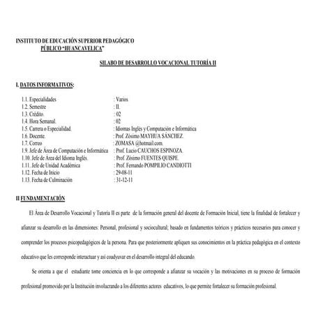 Silabo de des.vocac. tutoría zosimo mayhua