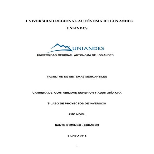Silabo i proyectos inversion auditoria 2015