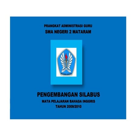 Silabus bahasa inggris  sma negeri 2 mataram