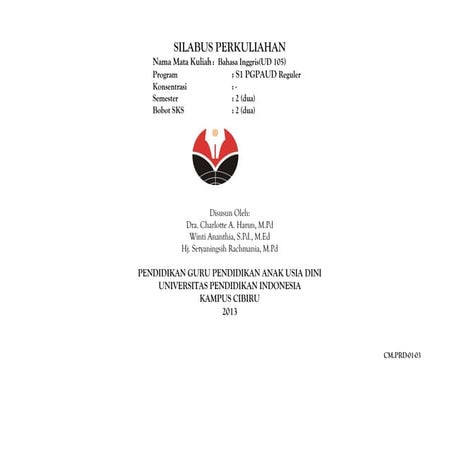 Silabus Bahasa Inggris Teresia Pardosipdf Pdf