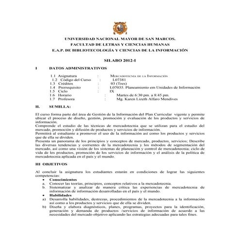 Silabus mercadotecnia2012