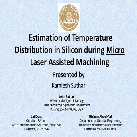 Si Laser Micro Machining