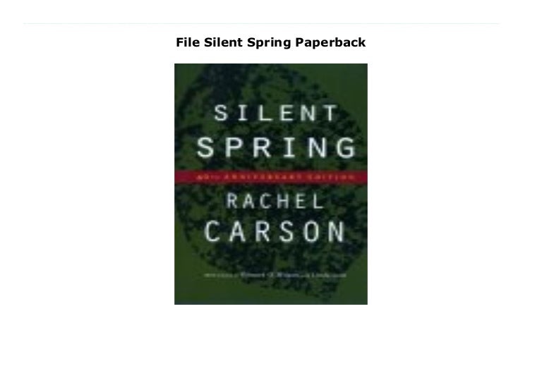 File Silent Spring Paperback