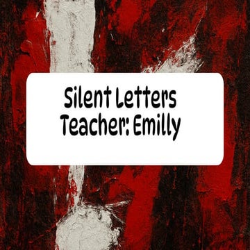 LETRAS SILENCIOSA LETRAS PERDIDAS LETRAS | PDF