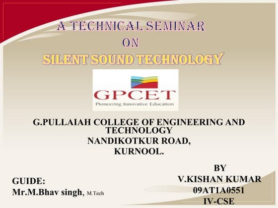 Silent sound technology